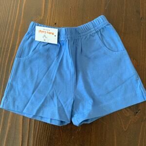 Luigi Kids Cotton Jersey‎ Pocket Shorts blue NWT Baby boys size 18 mo